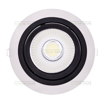 Светильник точечный Lightstar Intero 111 Round Черный с белым одна лампа-4