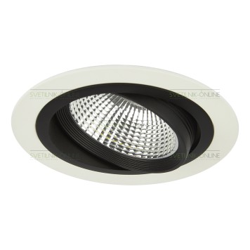 Светильник точечный Lightstar Intero 111 Round Черный с белым одна лампа