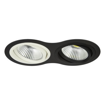 Светильник точечный Lightstar Intero 111 Round Черный с белым две лампы-4