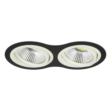 Светильник точечный Lightstar Intero 111 Round Белый с черным две лампы-4