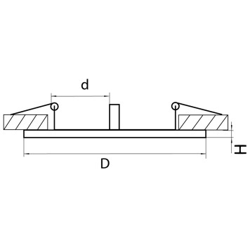 Рамка Lightstar Intero 111 Double Round 217929-2