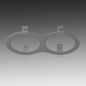 Рамка Lightstar Intero 111 Double Round 217929