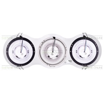 Светильник точечный Lightstar Intero 111 Round Белый с черным три лампы-2