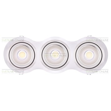 Светильник точечный Lightstar Intero 111 Round Белый три лампы