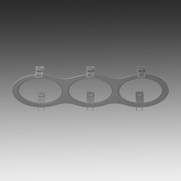 Рамка Lightstar Intero 111 Triple Round 217939