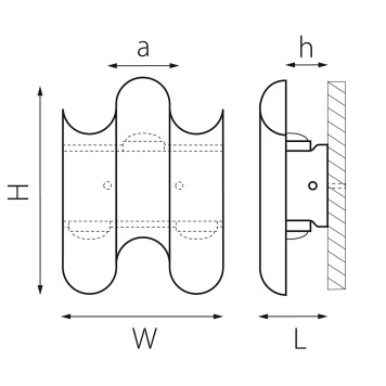 Уличный настенный светильник Lightstar Bosso 341333-2