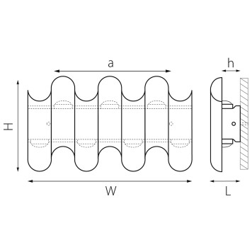 Уличный настенный светильник Lightstar Bosso 341733-2