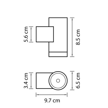 Уличный настенный светильник Lightstar Paro 350607-2
