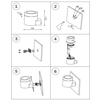 Уличный настенный светильник Lightstar Paro 350619-1