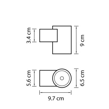 Уличный настенный светильник Lightstar Paro 350672-1