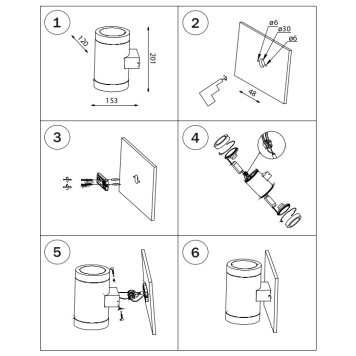 Уличный настенный светильник Lightstar Paro 351617-1