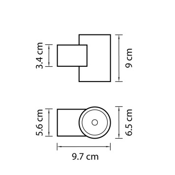 Уличный настенный светильник Lightstar Paro 351674-2