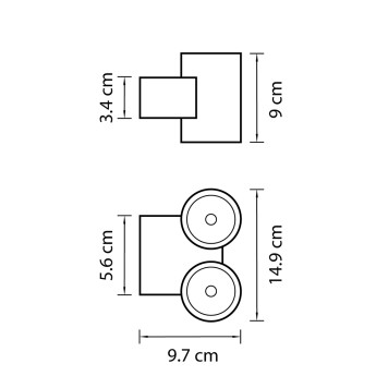 Уличный настенный светильник Lightstar Paro 352674-1