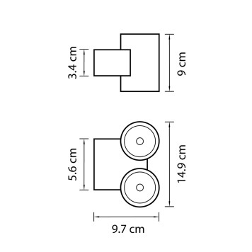 Уличный настенный светильник Lightstar Paro 352692-1