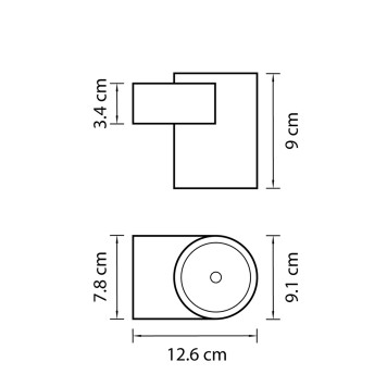 Уличный настенный светильник Lightstar Paro 360672-1