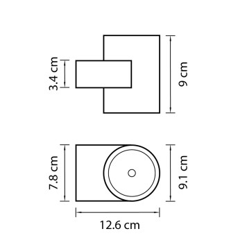 Уличный настенный светильник Lightstar Paro 361694-1