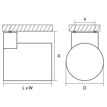 Уличный настенный светильник Lightstar Paro 370592-2