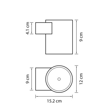 Уличный настенный светильник Lightstar Paro 370674-1