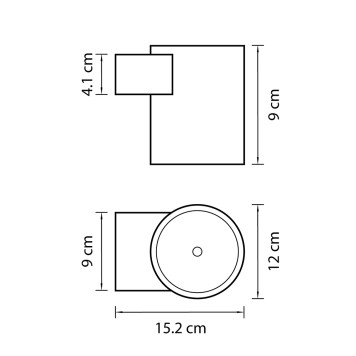 Уличный настенный светильник Lightstar Paro 370694-2
