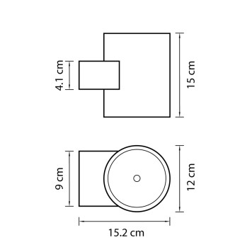 Уличный настенный светильник Lightstar Paro 371674-2