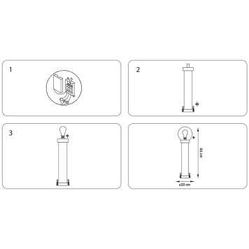 Уличный фонарь Lightstar Bolla 373910-1