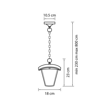 Уличный потолочный светильник Lightstar Lampione 375070-1