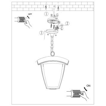 Уличный потолочный светильник Lightstar Lampione 375070-3