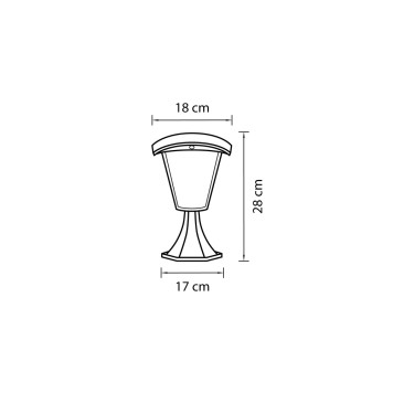Уличный фонарь Lightstar Lampione 375970-1