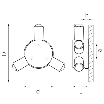 Уличный настенный светильник Lightstar Dito 380633-1