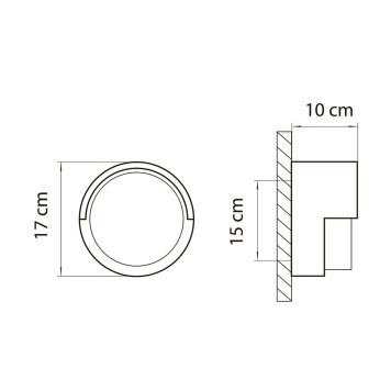 Уличный настенный светильник Lightstar Paletto 382173-3