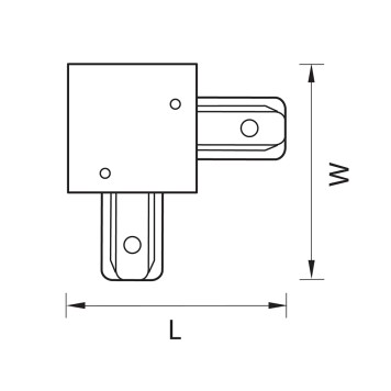 Соединитель L-образный Lightstar Barra 501127 - мятая коробка-2