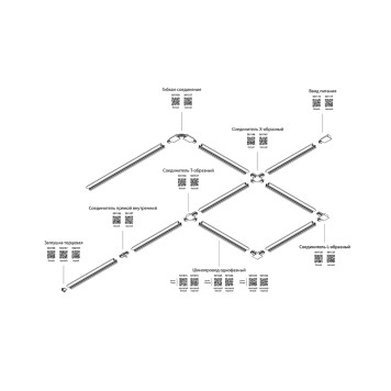 Соединитель X-образный Lightstar Barra 501146-3