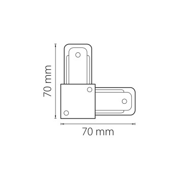 Соединитель L-образный Lightstar Barra 502127-2