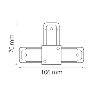 Соединитель T-образный Lightstar Barra 502137-2