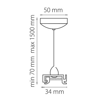 Кронштейн-подвес для шинопровода Lightstar Barra 504177-1
