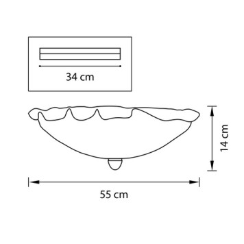 Светильник потолочный Lightstar Murano glass 601050-4