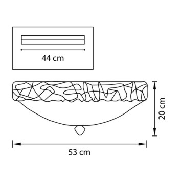 Светильник потолочный Lightstar Murano glass 601073-3