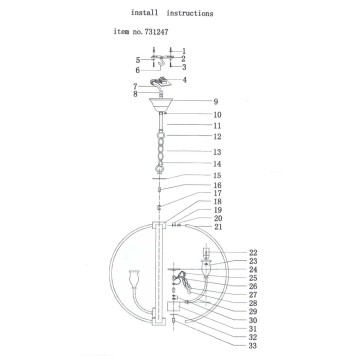 Люстра Lightstar Cero 731247-4