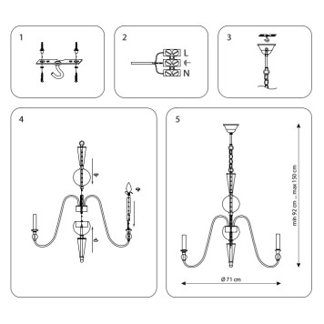 Люстра Lightstar Ragno 732067-10