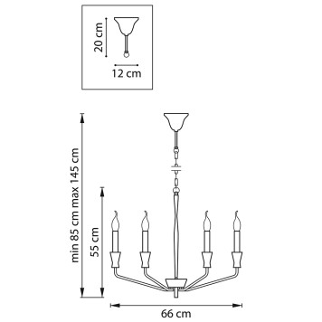 Люстра Lightstar Ragno 732167-5