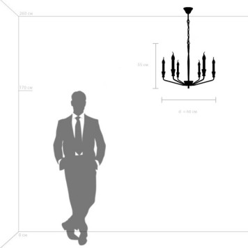 Люстра Lightstar Ragno 732167-8