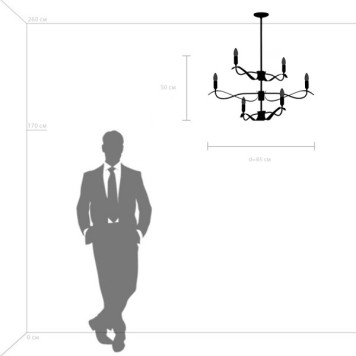 Люстра Lightstar Ragno 733263-8