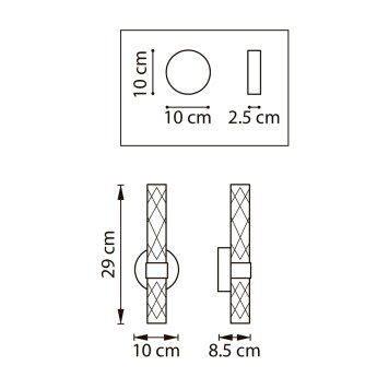 Бра Lightstar Acrile 737652-6