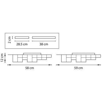 Светильник потолочный Lightstar Favo 750121-2