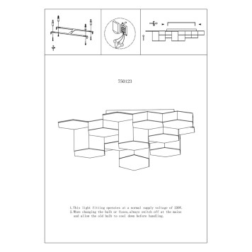 Светильник потолочный Lightstar Favo 750123-2