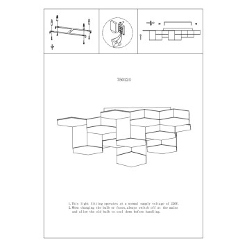 Светильник потолочный Lightstar Favo 750124-5
