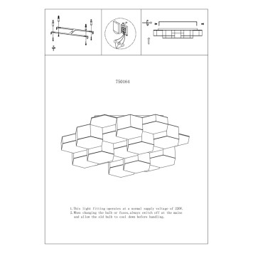 Светильник потолочный Lightstar Favo 750164-2