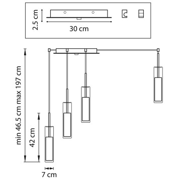 Люстра Lightstar Cilino 756067-7