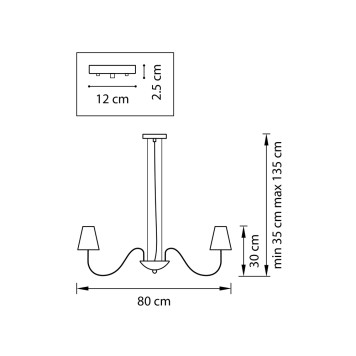 Люстра Lightstar Diafano 758082-3
