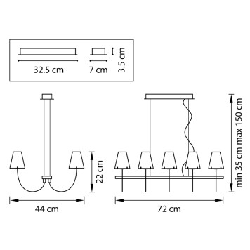 Люстра Lightstar Diafano 758107-3